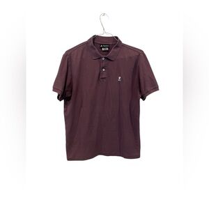 Psycho Bunny Polo Men’s Size 5‎ Purple Embroidered Logo Patch Short Sleeve EUC